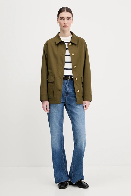 Bavlnené tričko Tommy Hilfiger WW0WW45628 biela AW25