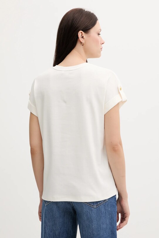 Odzież Tommy Hilfiger t-shirt bawełniany WW0WW45628 beżowy
