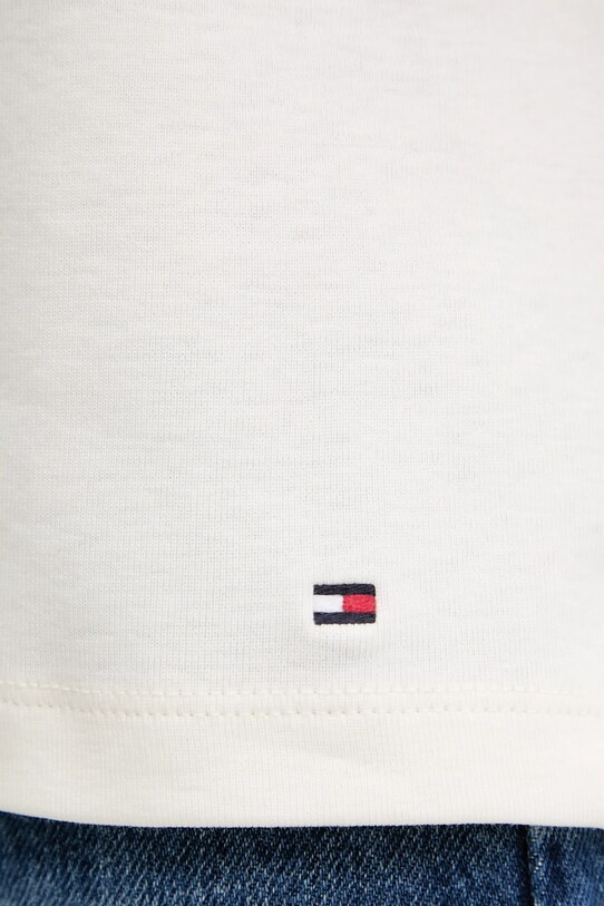 Tommy Hilfiger t-shirt bawełniany WW0WW45628 beżowy