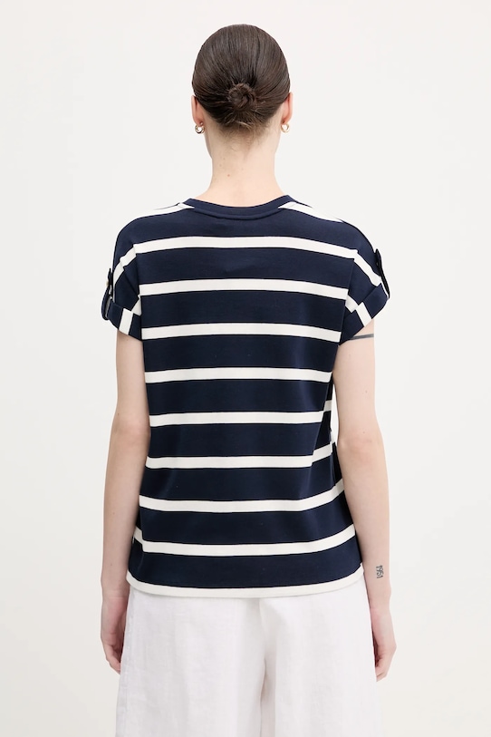 Oblečení Bavlněné tričko Tommy Hilfiger WW0WW45628 námořnická modř