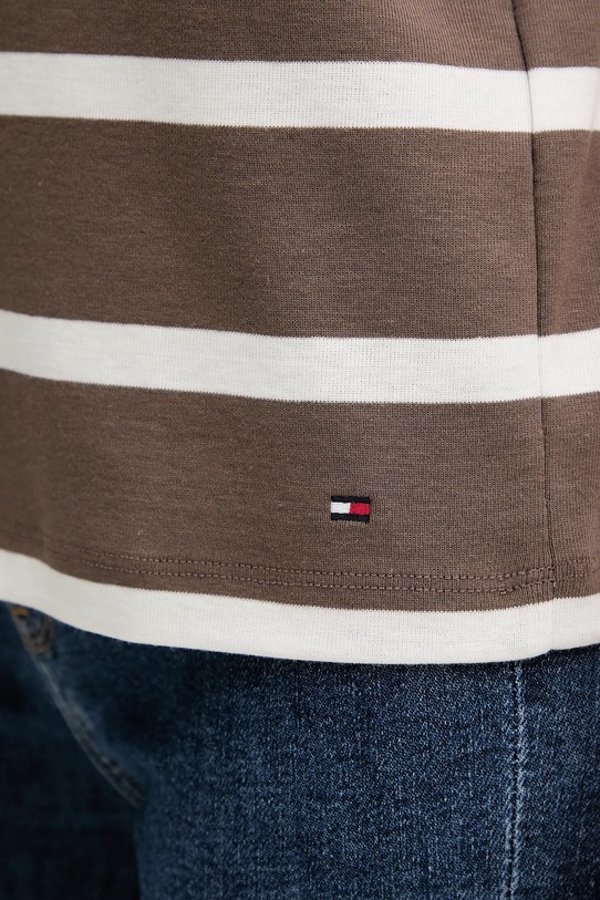 Tommy Hilfiger t-shirt bawełniany WW0WW45628 brązowy