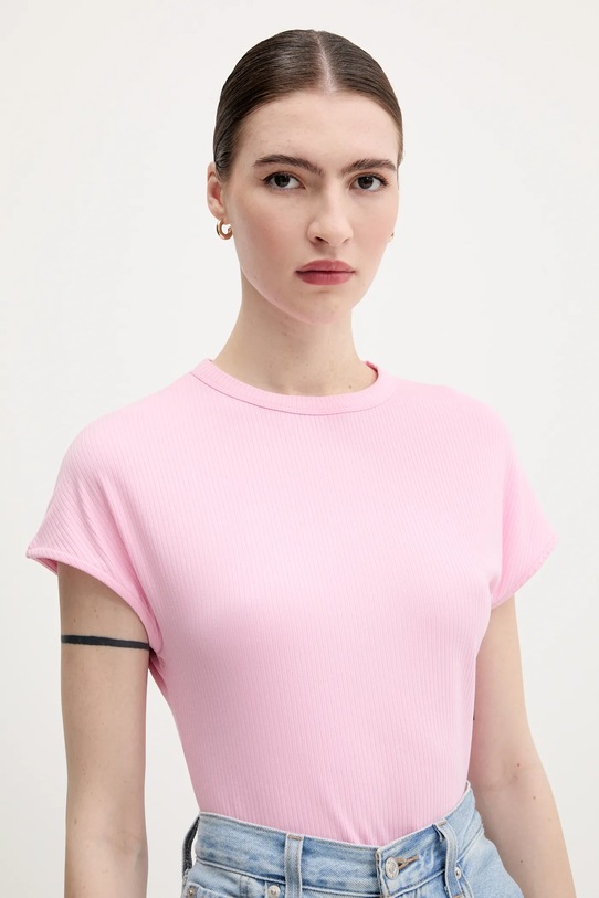 Tommy Hilfiger tricou roz WW0WW45731