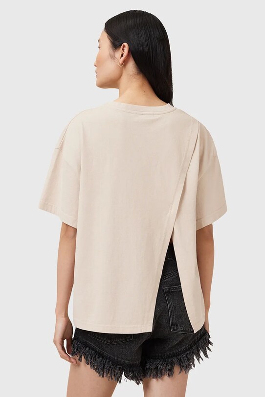 AllSaints t-shirt bawełniany AVRI beżowy W095JC