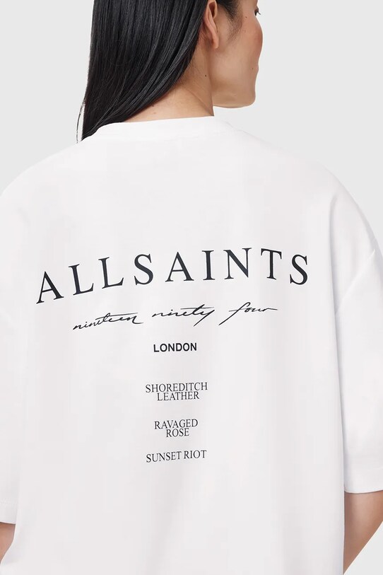 Odzież AllSaints t-shirt bawełniany AROMA W136JC biały