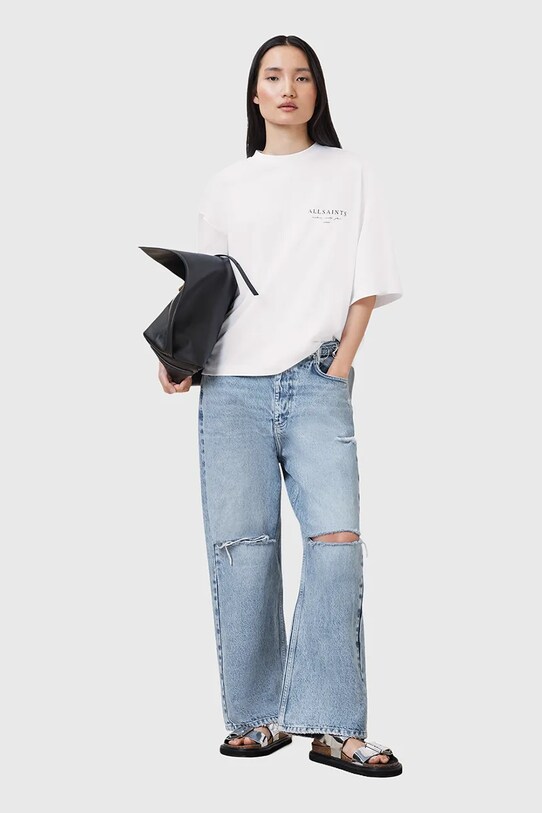 AllSaints t-shirt bawełniany AROMA W136JC biały