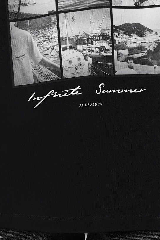 Odzież AllSaints t-shirt bawełniany FILM W164JC czarny