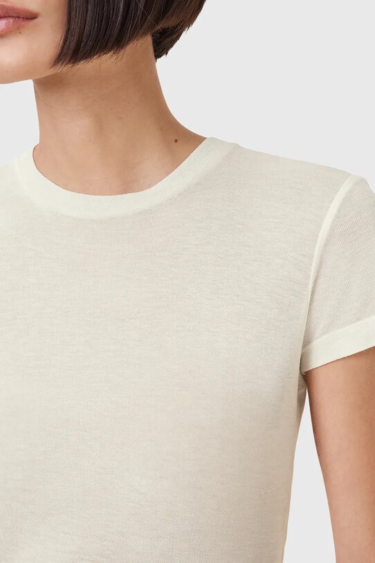 AllSaints t-shirt JUNE W182JC beżowy AW25