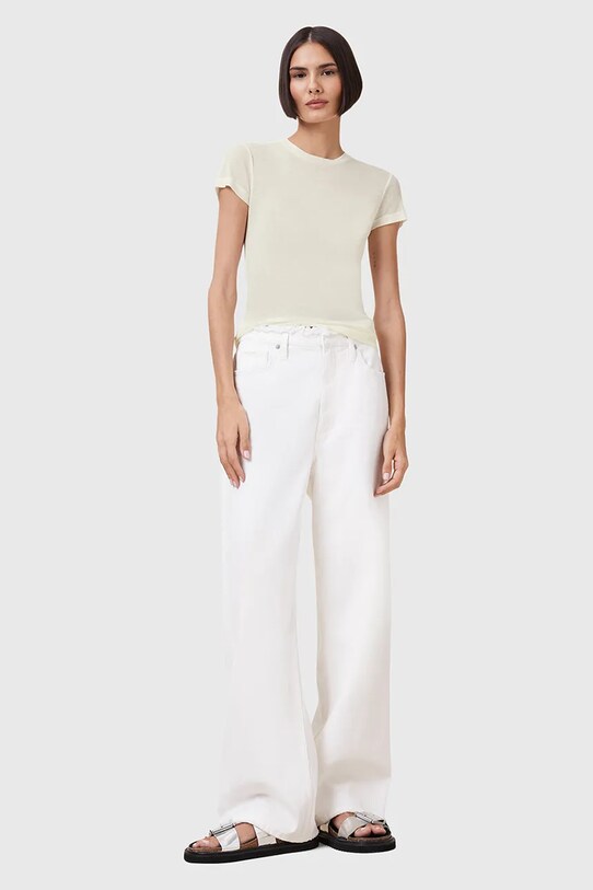 AllSaints t-shirt JUNE beżowy W182JC