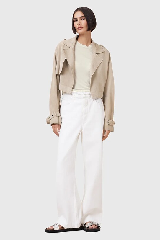 AllSaints t-shirt JUNE W182JC beżowy