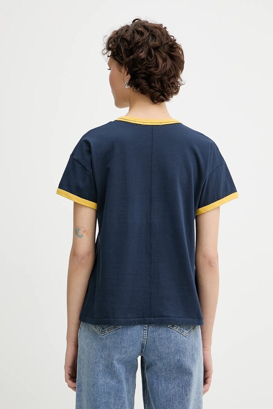 Odzież Rag & Bone t-shirt bawełniany WCC25PT023MI24 granatowy