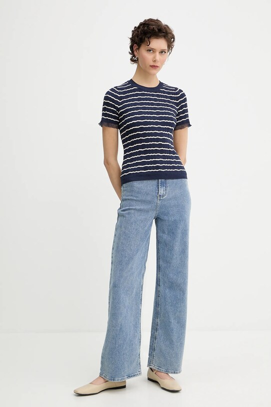 Rag & Bone t-shirt WAS25P025UG25 granatowy AW25