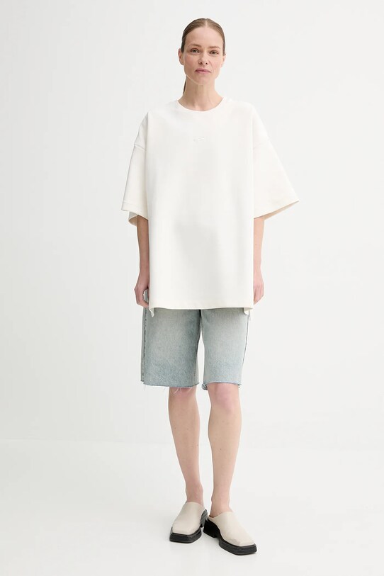 Gestuz t-shirt 10910316 beżowy AW25