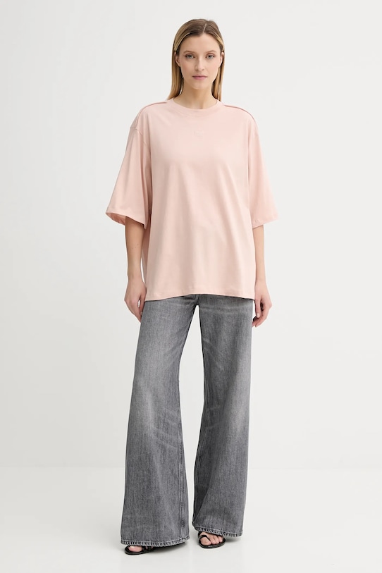 Bavlněné tričko Gestuz 10910395 oranžová AW25