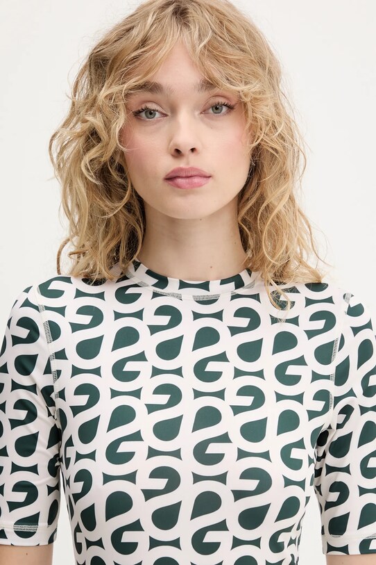Stine Goya tricou verde SG.PF25.T071.2244