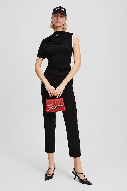 Karl Lagerfeld t-shirt czarny A3W17006