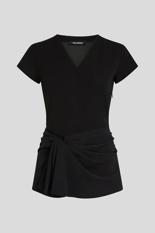 Tričko Karl Lagerfeld A3W17011 čierna