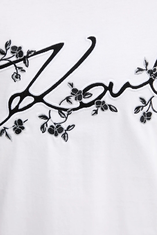 Хлопковая футболка Karl Lagerfeld A3W17018 белый