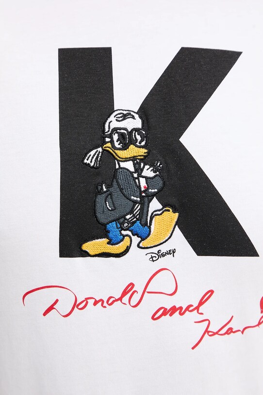 Karl Lagerfeld pamut póló KL X DISNEY A3W17089 fehér