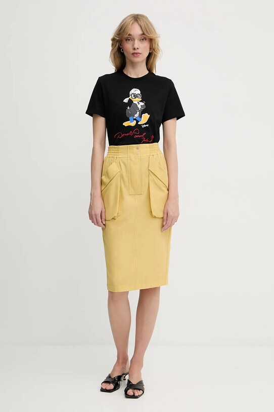 Karl Lagerfeld tricou din bumbac KL X DISNEY A3W17090 negru AW25