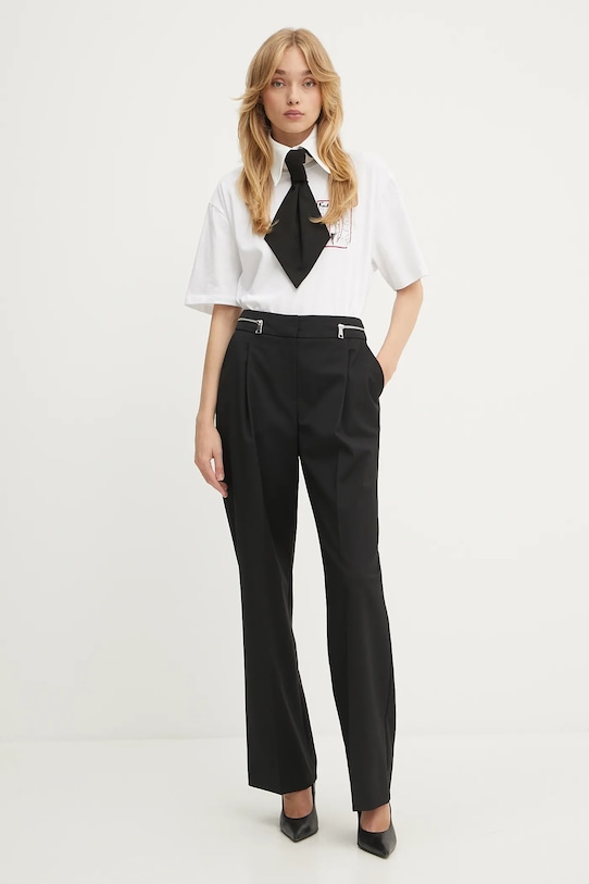 Karl Lagerfeld t-shirt bawełniany A3W17100 biały AW25