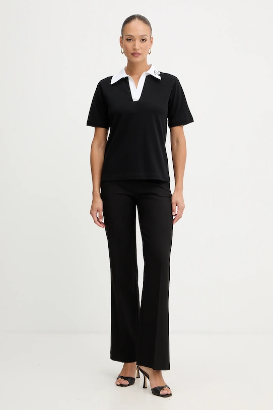Karl Lagerfeld tricou din bumbac KARL SIGNATURE A3W17113 negru AW25