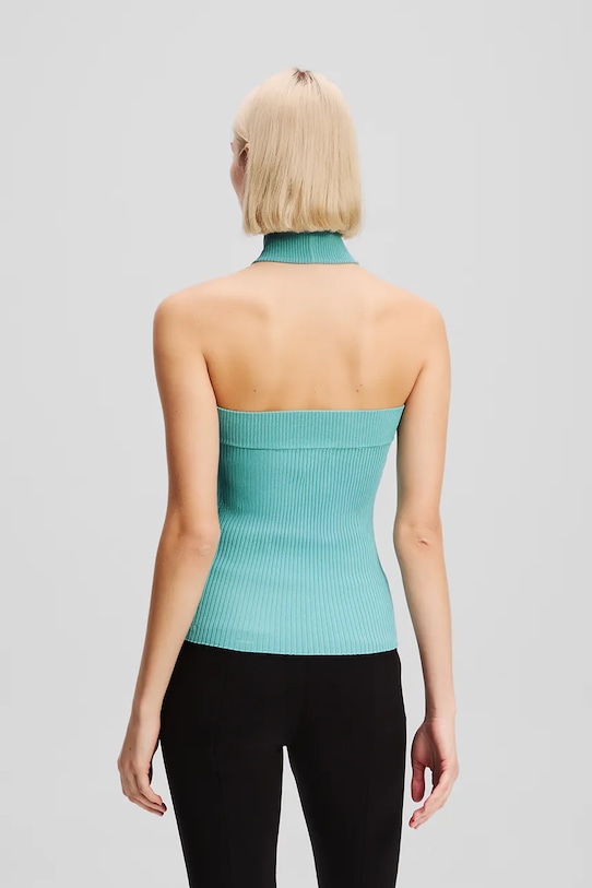 Top Karl Lagerfeld A3W18028 tyrkysová AW25