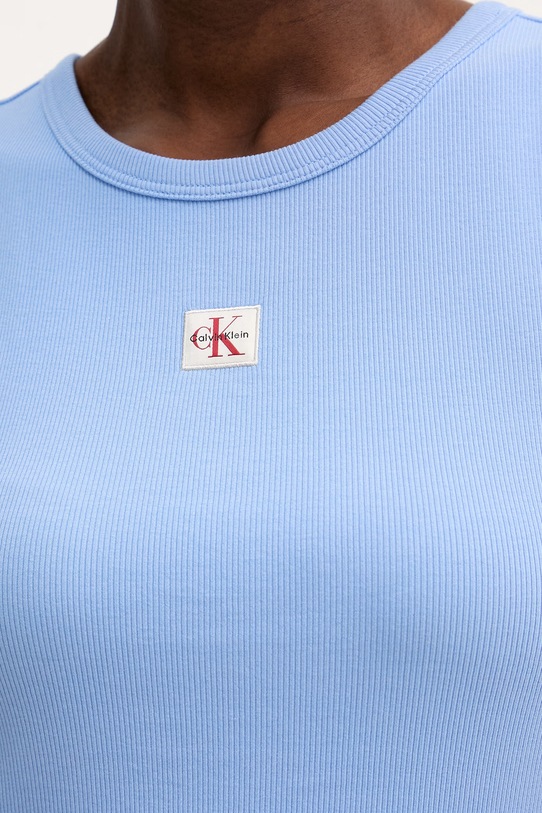 Calvin Klein Jeans top damski LV047C201G niebieski