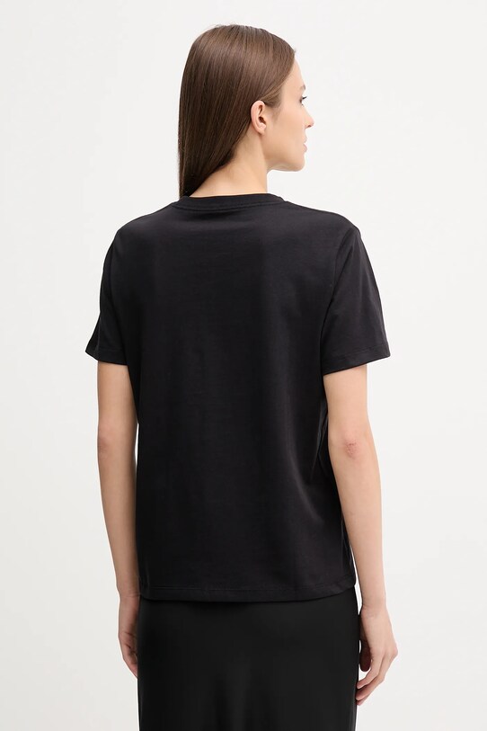 Bombažna kratka majica Calvin Klein Jeans LV047C856G črna AW25