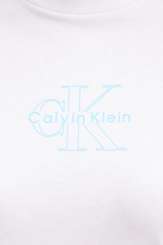 Хлопковая футболка Calvin Klein Jeans белый LV047C863G