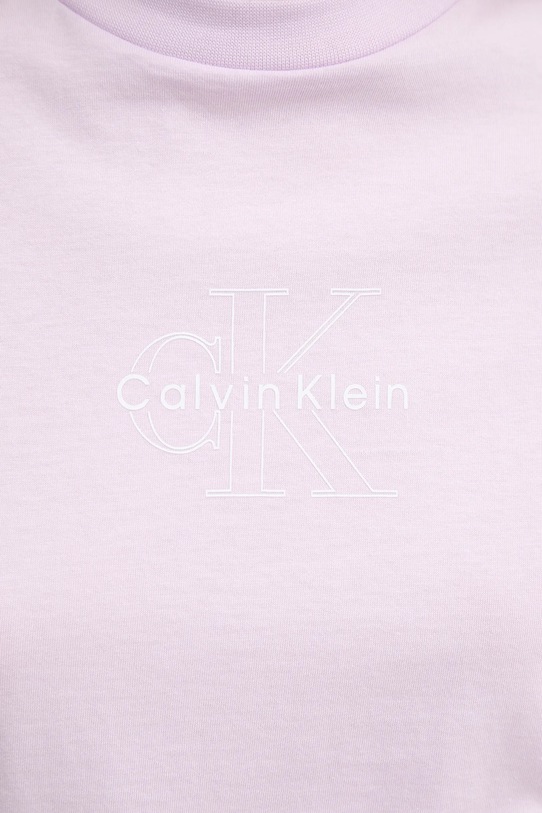 Calvin Klein Jeans t-shirt bawełniany różowy LV047C863G