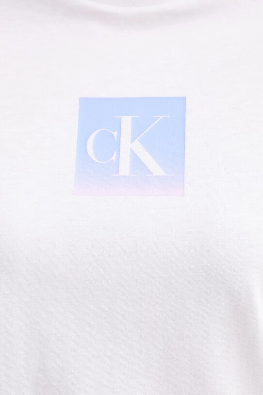 Хлопковая футболка Calvin Klein Jeans белый LV047C864G