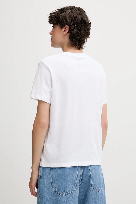 Calvin Klein Jeans pamut póló LV047C912G fehér AW25