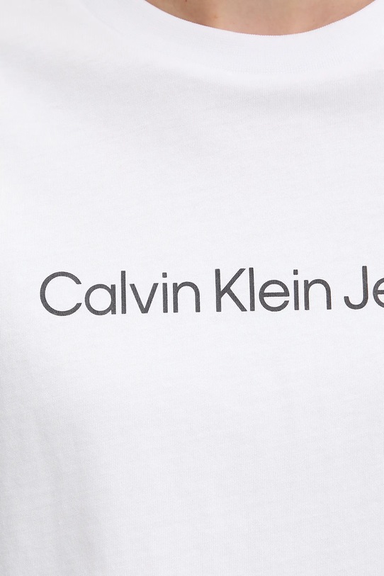 Calvin Klein Jeans pamut póló fehér LV047C912G