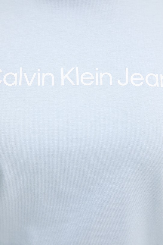 Calvin Klein Jeans t-shirt damski bawełniany LV047C912G niebieski