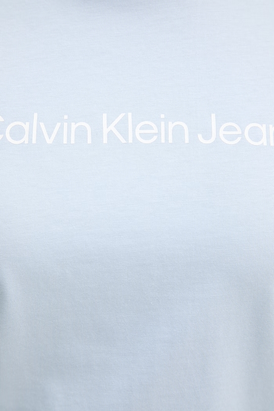 Calvin Klein Jeans t-shirt damski bawełniany LV047C912G niebieski