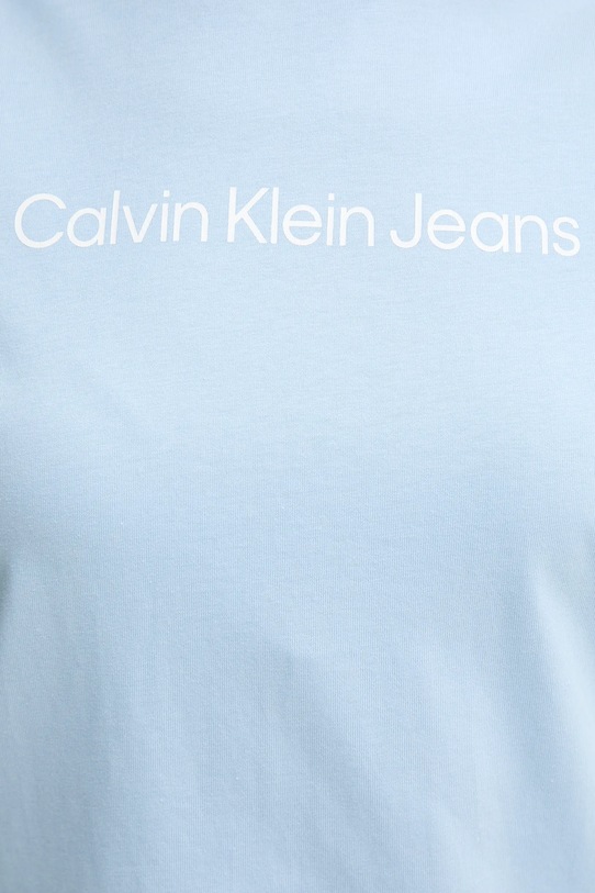 Памучна тениска Calvin Klein Jeans LV047C912G син