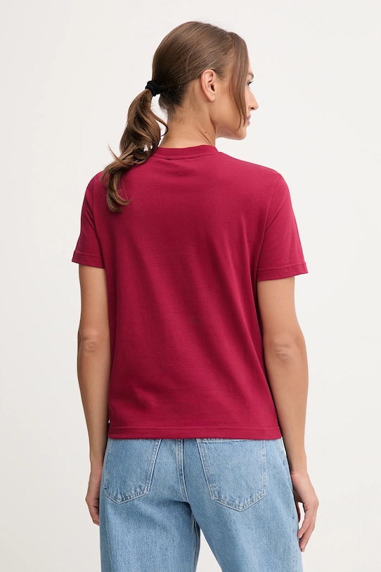 Odzież Calvin Klein Jeans t-shirt bawełniany LV047C912G bordowy