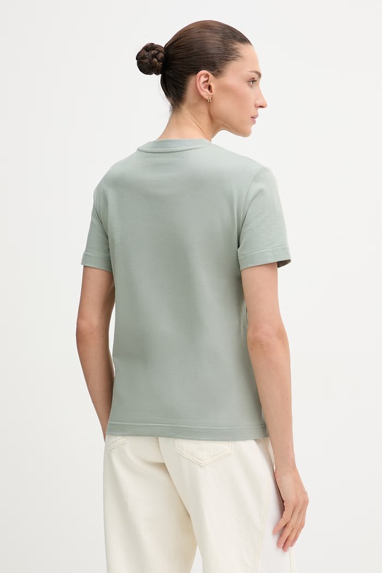 Odzież Calvin Klein Jeans t-shirt damski bawełniany LV047C912G zielony