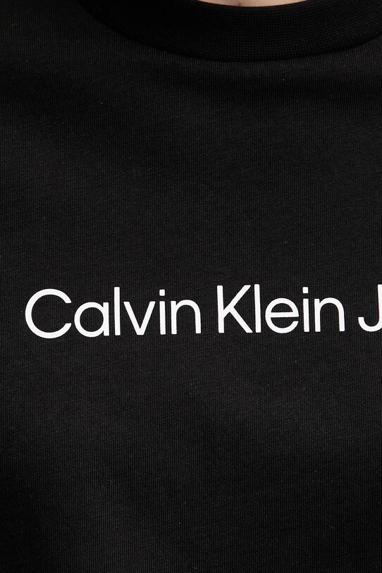 Calvin Klein Jeans pamut póló fekete LV047C912G