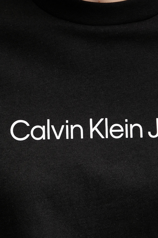 Calvin Klein Jeans pamut póló fekete LV047C912G