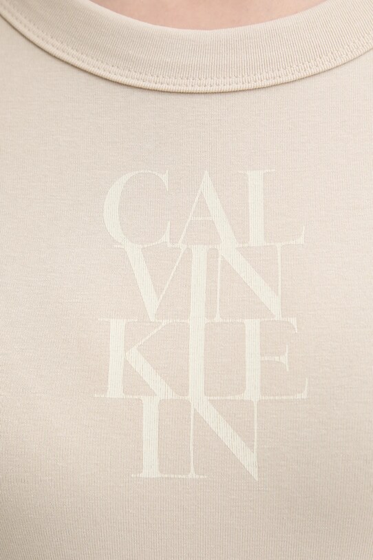 Calvin Klein Jeans t-shirt bézs LV044C204G