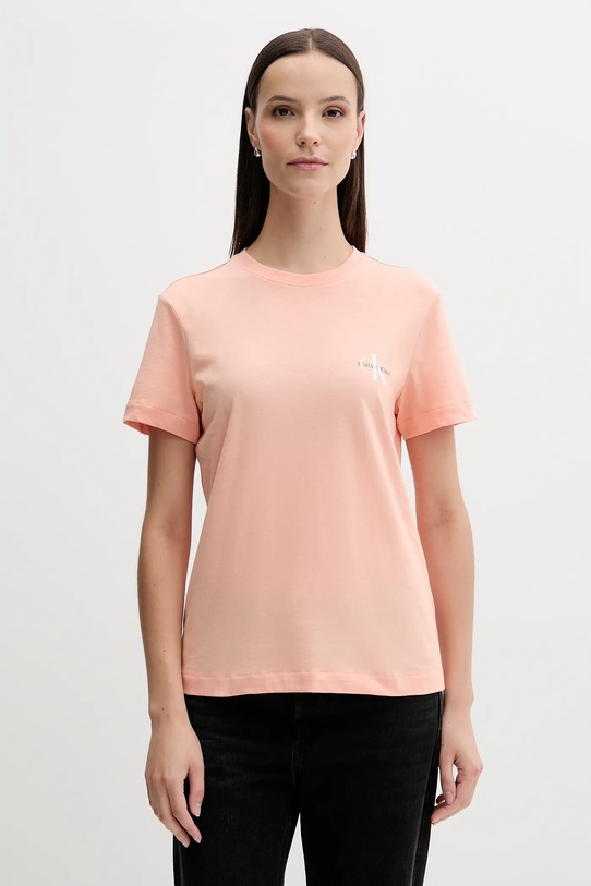 Calvin Klein Jeans t-shirt bawełniany LV047C905G biały AW25
