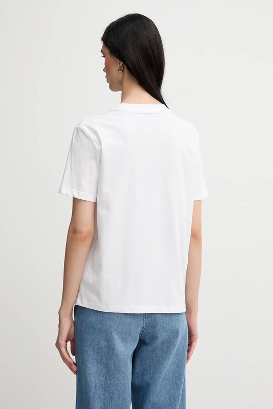 Bavlněné tričko Calvin Klein Jeans LV047C905G bílá AW25