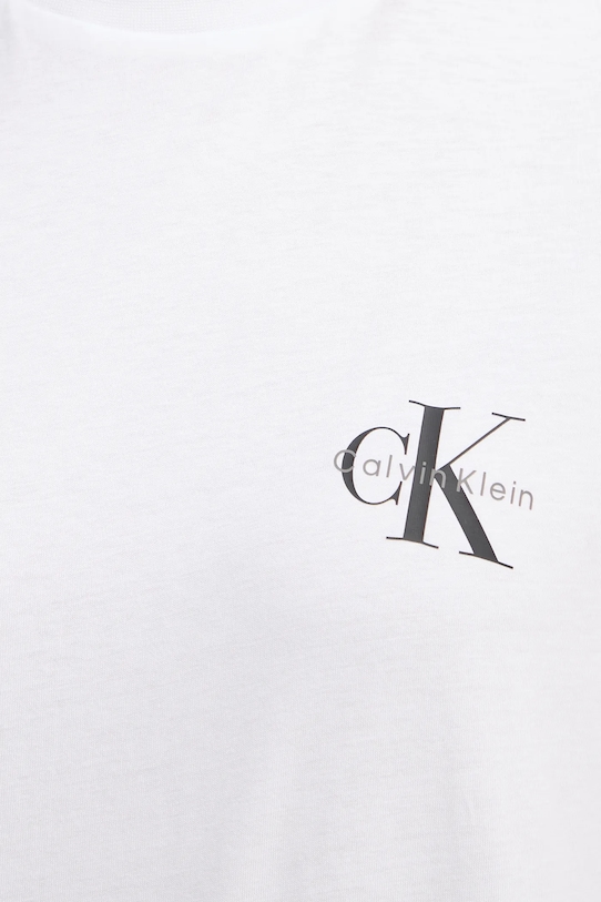 Bavlněné tričko Calvin Klein Jeans bílá LV047C905G