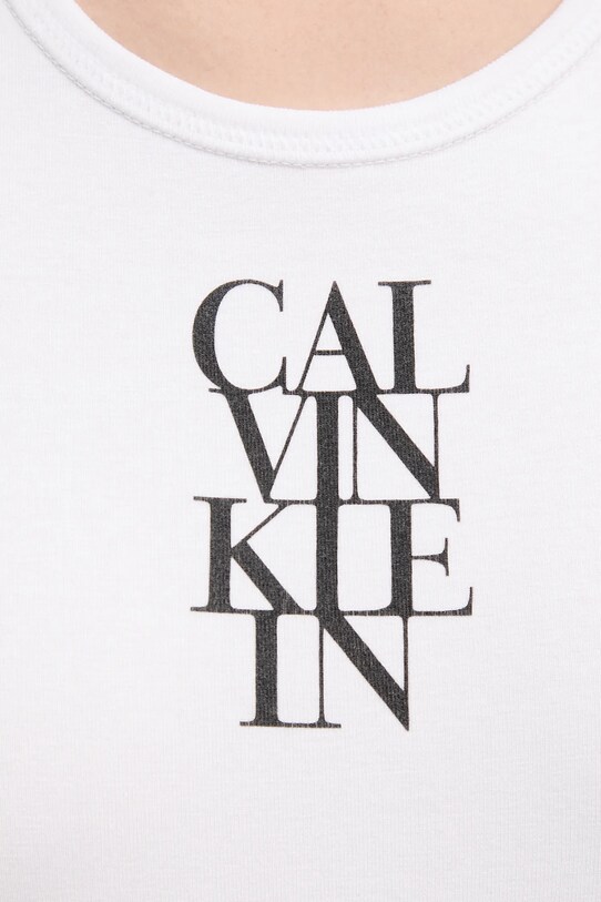Calvin Klein Jeans top LV044C219G biały