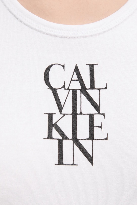 Топ Calvin Klein Jeans LV044C219G бял