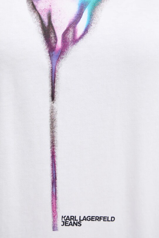 Karl Lagerfeld Jeans tricou din bumbac A3W17041 alb