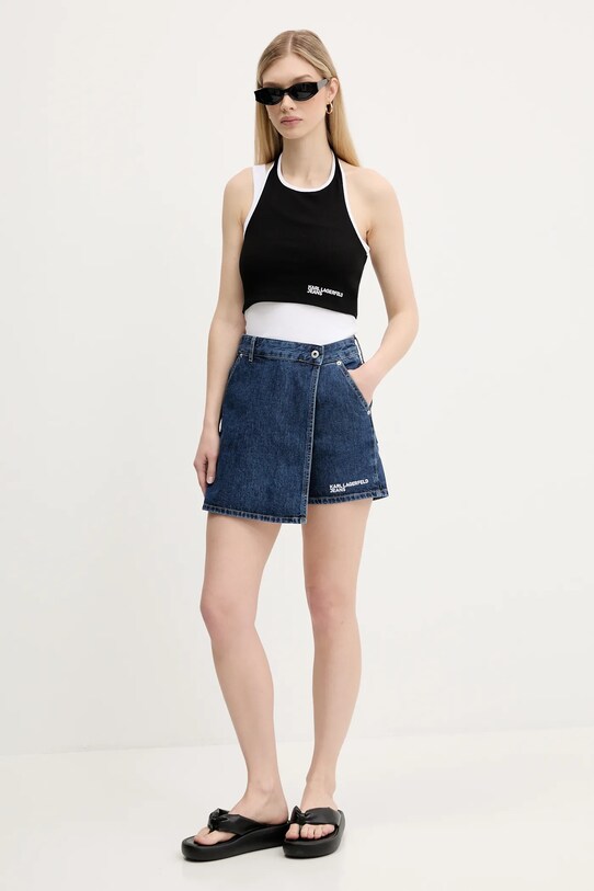 Karl Lagerfeld Jeans top A3W17046 negru AW25