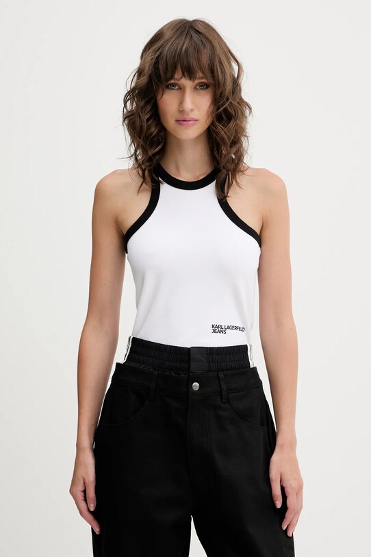 Oblečení Top Karl Lagerfeld Jeans A3W17047 bílá