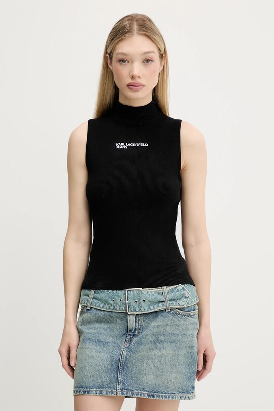 Karl Lagerfeld Jeans top pozostałe czarny A3W18013